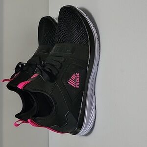 NEW RBX Women's Sadie Black Athletic Shoes/ Pink Highlights US 7.5 !Small Flaw